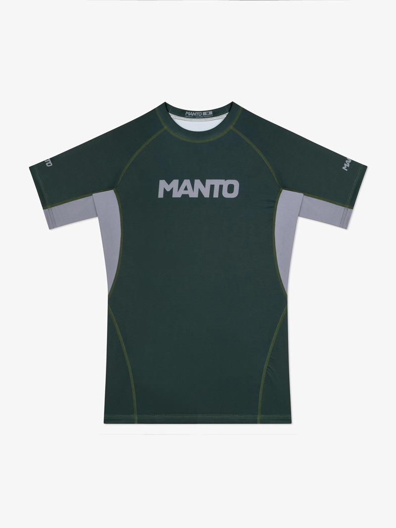 MANTO logo dual RASHGUARD-green